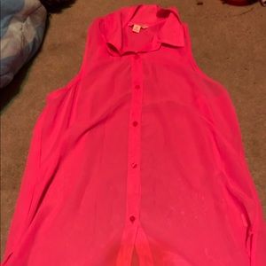 Hot pink blouse